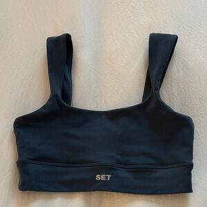 SET Active Luxform Square-Neck Sports Bra in River
